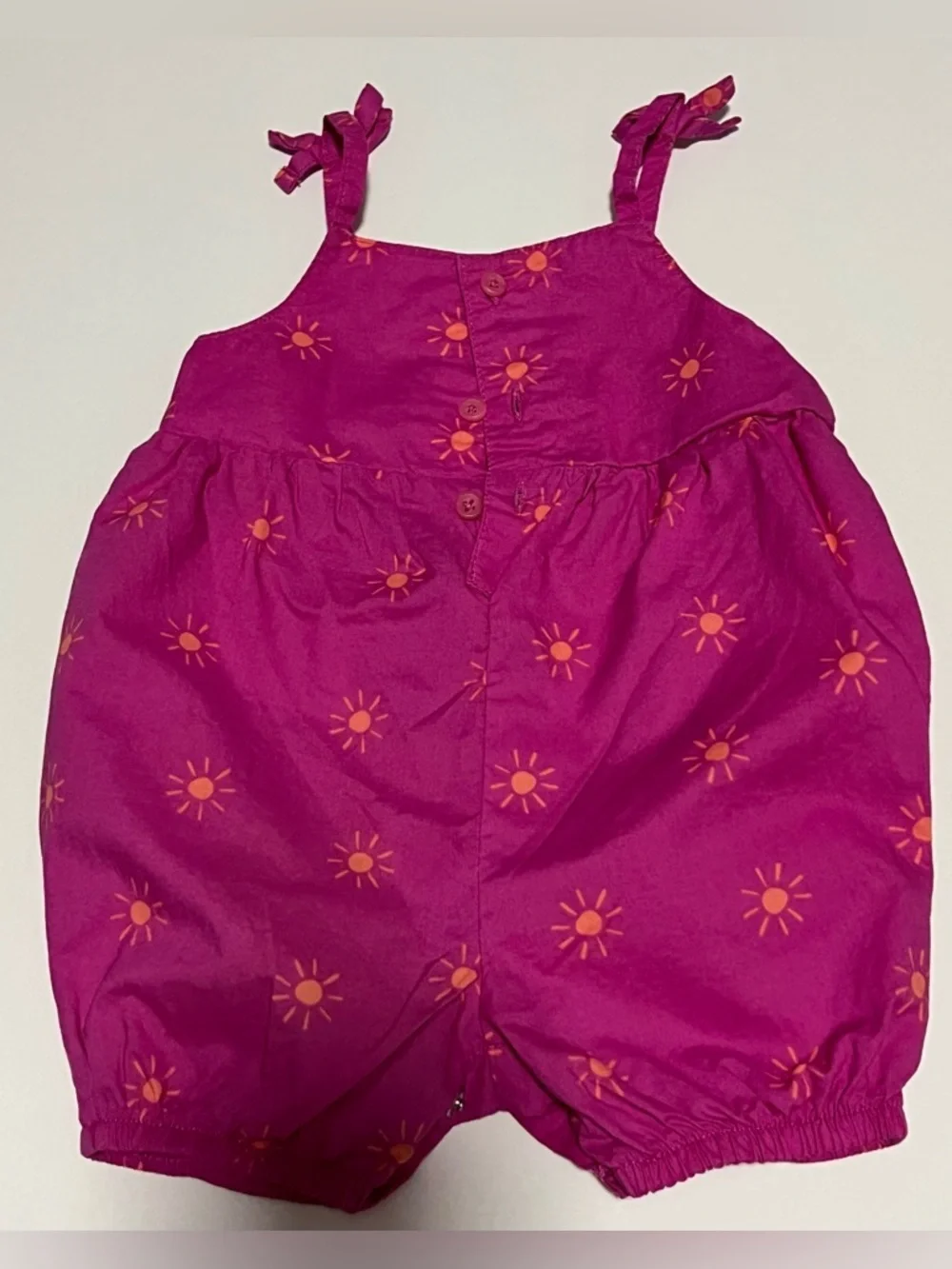 Carter’s Baby Girl Romper Pink Sun Print 3M